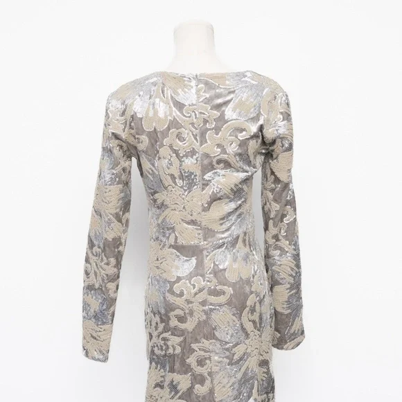 Maje Sequin Embroidered Velvet Dress - joarbit.com